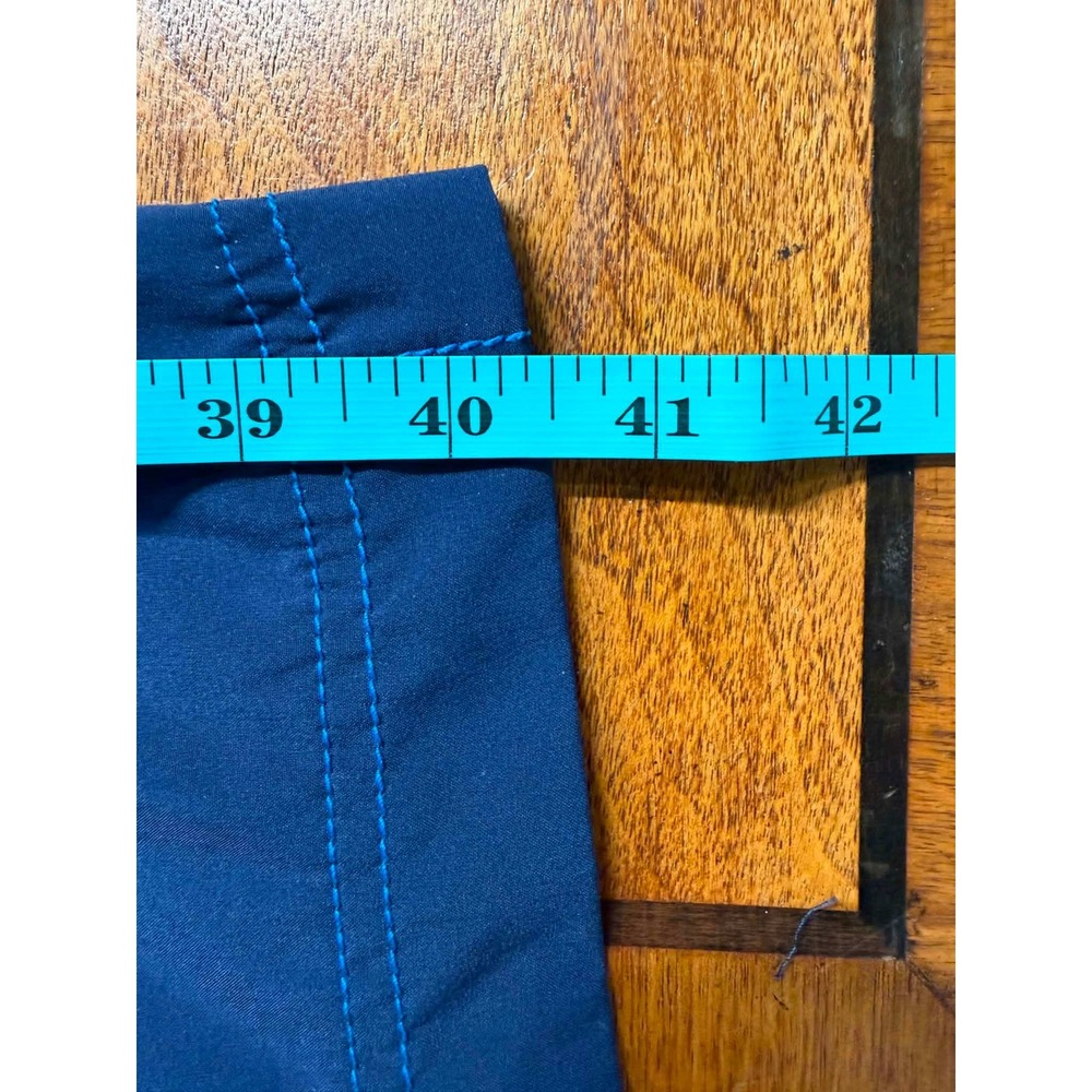 Athleta Womens 14 Navy Blue Dress Halter Midi Contrast Stitch Pockets - Picture 8 of 10